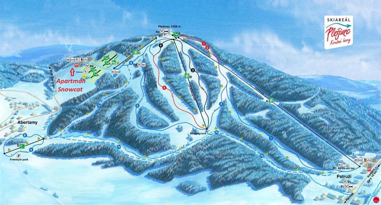Ski Apartman Snowcat Абертами Экстерьер фото